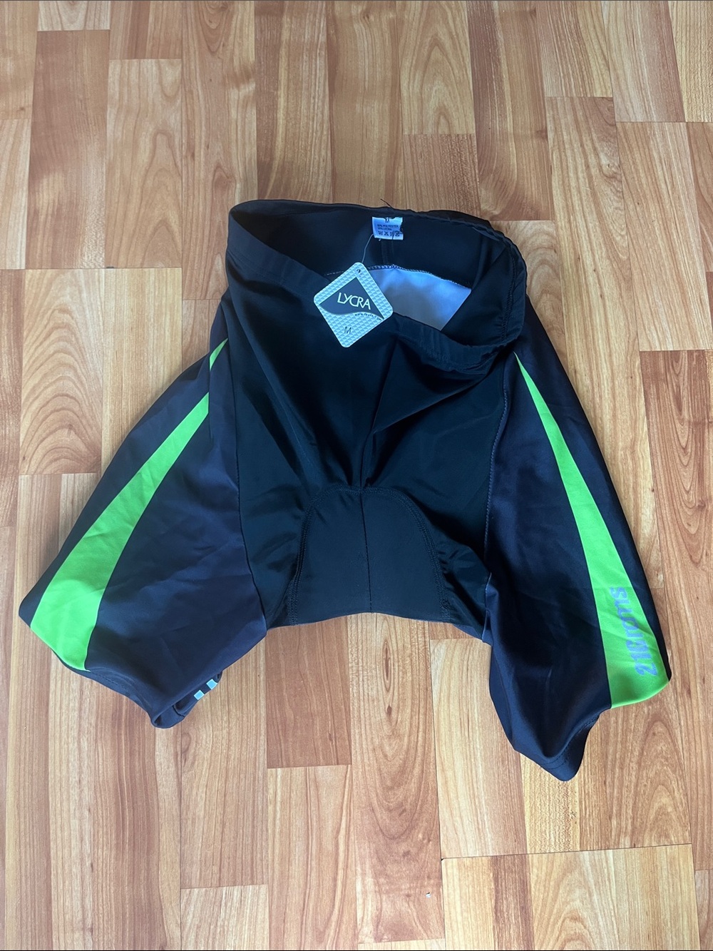 LYCRA Medium Black Athletic Shorts with Soft Stretch